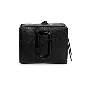 Marc Jacobs black on black patent mini wallet